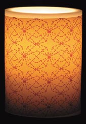 カメヤマローソク「あかりひとえ（30刺し子）」