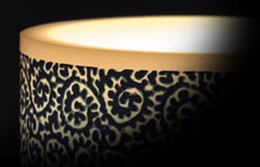 カメヤマローソク「あかりひとえ（10唐草）」